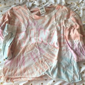 Pink Tye Dye crop top